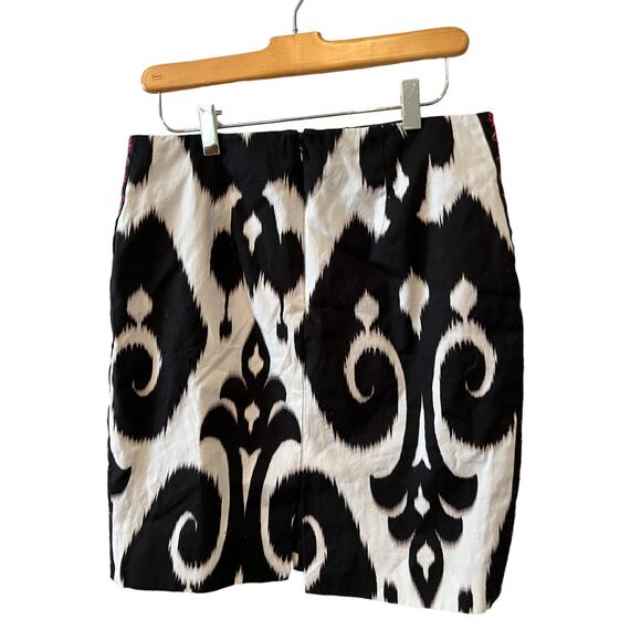White House Black Market WHBM Pencil Skirt Black White 6 - Picture 3 of 5